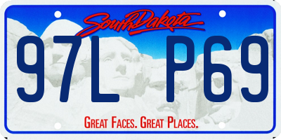 SD license plate 97LP69