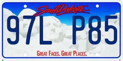 SD license plate 97LP85