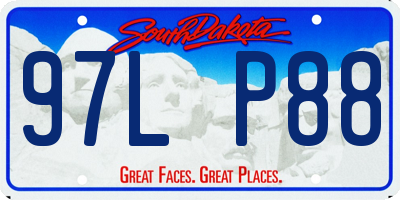 SD license plate 97LP88