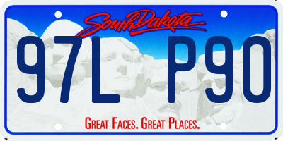 SD license plate 97LP90