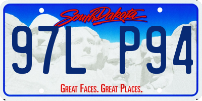 SD license plate 97LP94