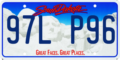 SD license plate 97LP96