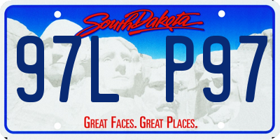 SD license plate 97LP97