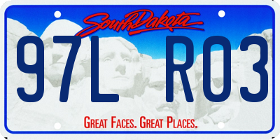 SD license plate 97LR03