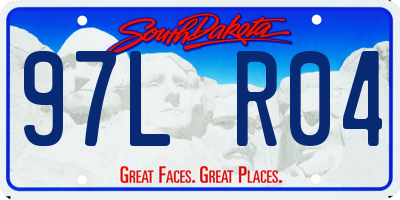 SD license plate 97LR04