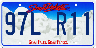SD license plate 97LR11
