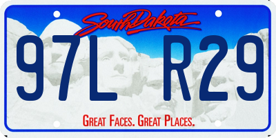 SD license plate 97LR29