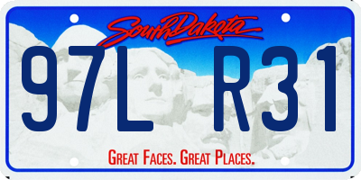 SD license plate 97LR31