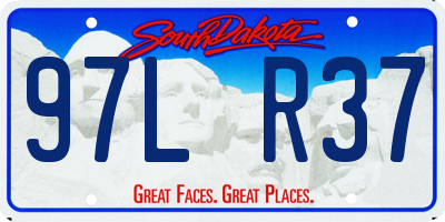 SD license plate 97LR37