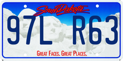 SD license plate 97LR63