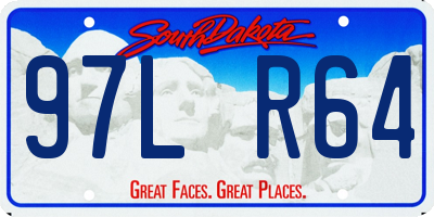 SD license plate 97LR64