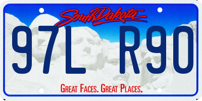 SD license plate 97LR90