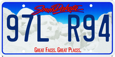 SD license plate 97LR94