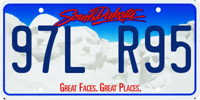 SD license plate 97LR95