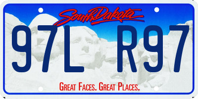 SD license plate 97LR97