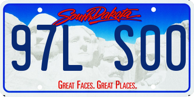 SD license plate 97LS00