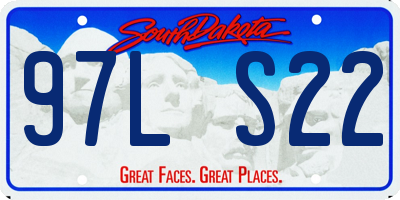 SD license plate 97LS22