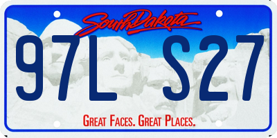 SD license plate 97LS27