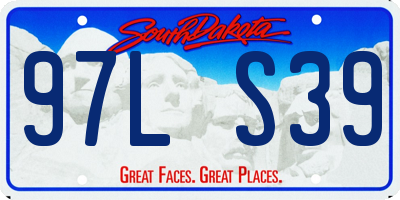 SD license plate 97LS39