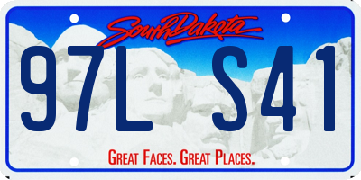 SD license plate 97LS41