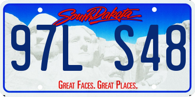 SD license plate 97LS48