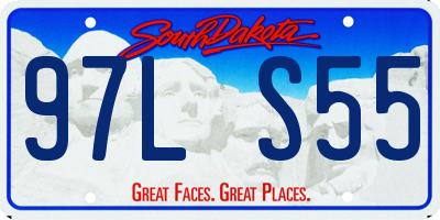 SD license plate 97LS55