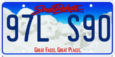 SD license plate 97LS90