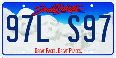 SD license plate 97LS97