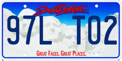 SD license plate 97LT02