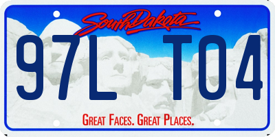 SD license plate 97LT04