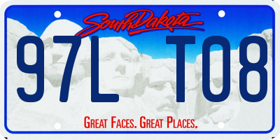 SD license plate 97LT08