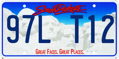 SD license plate 97LT12