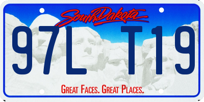 SD license plate 97LT19