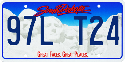 SD license plate 97LT24