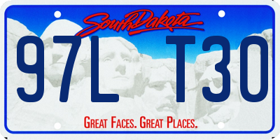 SD license plate 97LT30