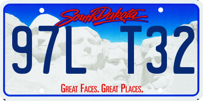 SD license plate 97LT32