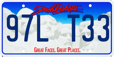 SD license plate 97LT33