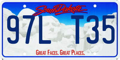 SD license plate 97LT35