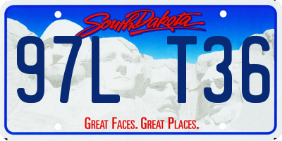 SD license plate 97LT36