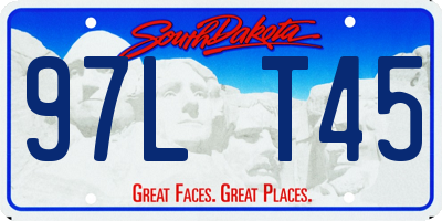 SD license plate 97LT45