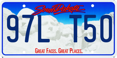 SD license plate 97LT50