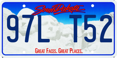 SD license plate 97LT52