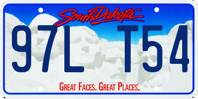 SD license plate 97LT54