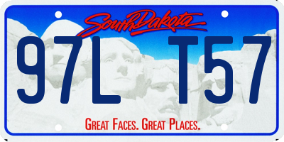 SD license plate 97LT57