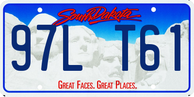 SD license plate 97LT61