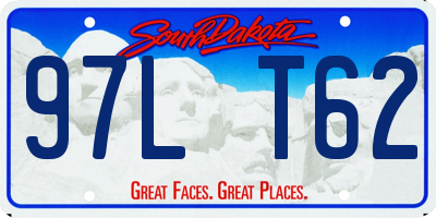 SD license plate 97LT62