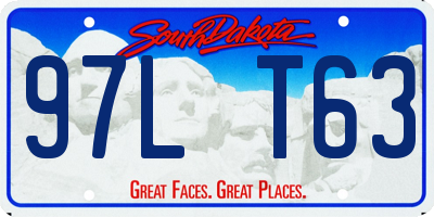 SD license plate 97LT63