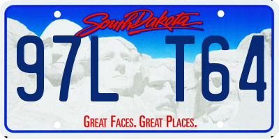 SD license plate 97LT64