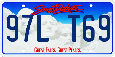 SD license plate 97LT69