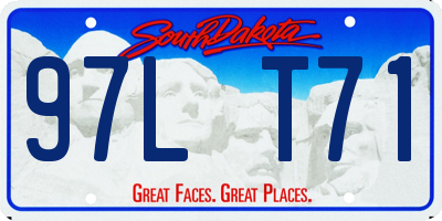 SD license plate 97LT71